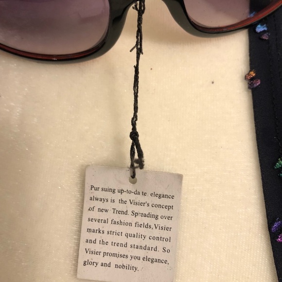 NEW RARE Vintage Versace Sunglasses Red Black WOW! - Picture 6 of 9